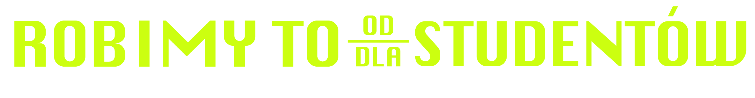 Robimy to od studentów dla studentów